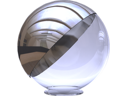 Светильник ШАР Зеркальная Полусфера  400мм