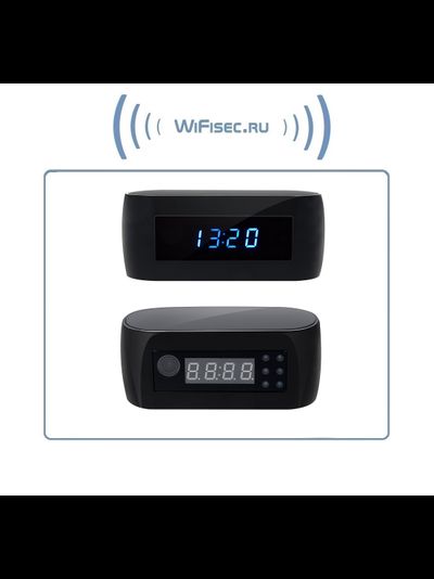 IP видеоняня WiFi (Часы настольные, овальные) с аккумулятором  с DVR, Full HD  (Pro iCam)