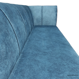 Кухонный диван Форум-8 160см, правый Синий/слоновая кость