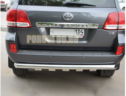 Защита заднего бампера G d76 для Toyota Land Cruiser 200 (2013-2015)