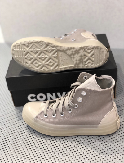 Кеды Converse Chuck Taylor All Star бежевые высокие 172909C живое фото