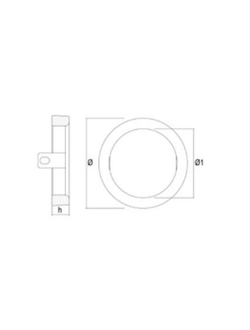 Цинковый анод Tecnoseal 02466 Ø98x23мм кольцевой для двигателей Kamewa FF240