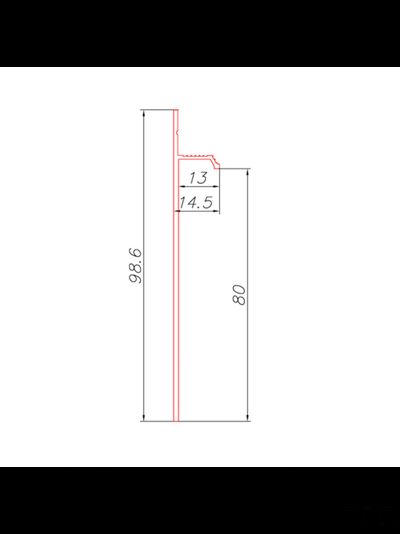 Плинтус скрытого монтажа PRO DESIGN черный RAL 9005