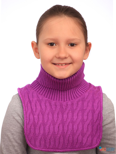 Манишка 23-34 подклад 100% полиэстер, размер 3 (от 5 лет) сиреневый