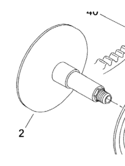 Фланец (щека/шкив) ведущего вариатора оригинальный BRP 415128601/M140054 для BRP LYNX/Ski-Doo