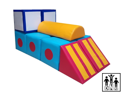 Мягкий модульный Конструктор «Локомотив»