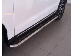 Пороги с накладным листом d53 для Zotye Coupa (2018-...)