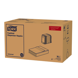 10933 Tork Universal диспенсерные салфетки Fastfold 25X30 см N2 белые