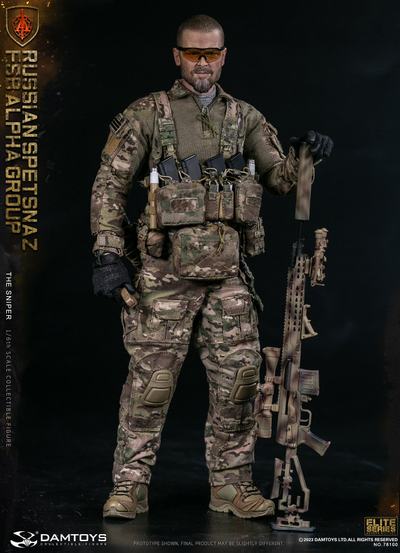 Снайпер спецназа "Альфа"  - Коллекционная ФИГУРКА 1/6 scale RUSSIAN SPETSNAZ FSB ALPHA GROUP SNIPER (78100) - DAMTOYS