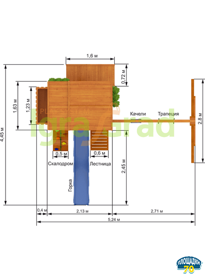 Детская площадка IgraGrad Клубный домик 3