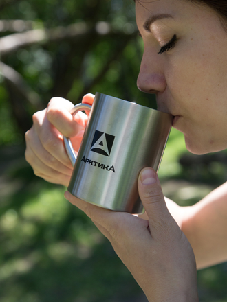 Термокружка АРКТИКА 801-300/350 невакуумная с ручкой (300/350 мл)