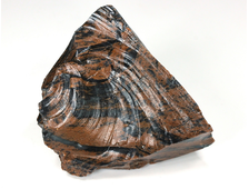 Обсидиан коричневый, необработанный образец, Армения (70*60*55 мм, вес: 198 г) №26516
