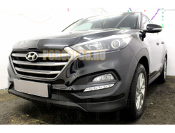 Защита радиатора Hyundai Tucson 2015-2018 black низ