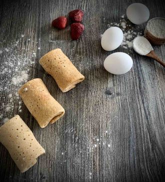 Фаршированные блинчики с мясом и рисом