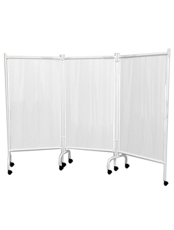 Ширма медицинская трёхсекционная  МСК-3302 на колесах