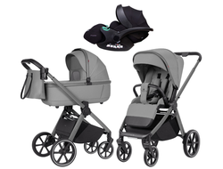 Коляска 3в1 Carrello Omega Deluxe Cliff Grey (Verona)