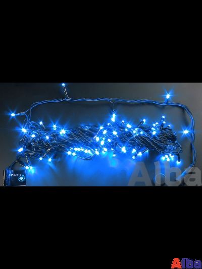 Гирлянда-Нить 10 м, 24В, СИНИЙ, IP65 ПВХ, статика