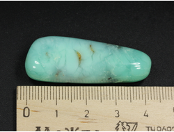 Хризопраз, галтовка, Австралия (42*16*10 мм, 12 г) №28489