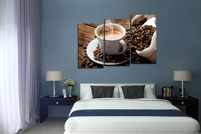 Модульная картина "Изысканный вкус кофе"