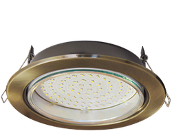 Светильник встраиваемый Ecola GX70-H5 Черненая бронза 53x151 FN70H5ECB