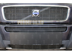 Защита радиатора Volvo XC90 2002-2006 black верх PREMIUM