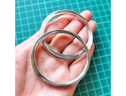 МЕМОРИ ПРОВОЛОКА / ПРОВОЛОКА С ПАМЯТЬЮ ДЛЯ БРАСЛЕТОВ (толщина 1мм) 5,5-6см - НИКЕЛЬ - 10 ВИТКОВ