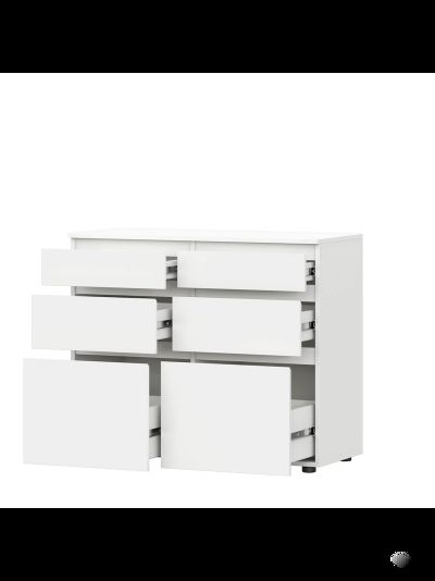 Одри Комод с ящиками Белый