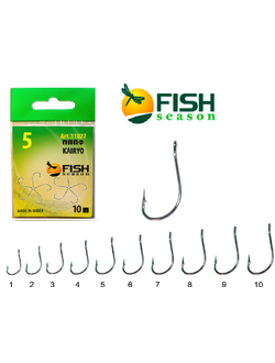 Крючки FishSeason KAIRYO, №3 (10уп.Х10шт.) арт.11027