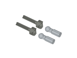!АНАЛОГ! Technic, Steering CV Joint Wide with 3L Axle, Dark Bluish Gray (52730 / 6261793) / 4 шт.