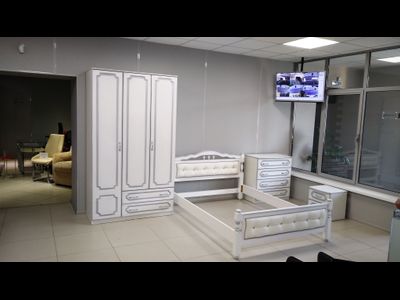 Шкаф Лакированный ШР3  3х дверный Белый Жемчуг без зеркала (Браво мебель)