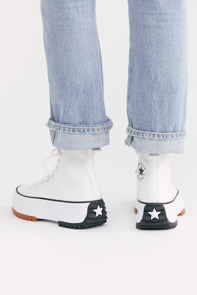 Оригинальные кеды Converse Run Star Hike High Top белые высокие на платформе 166799c фото