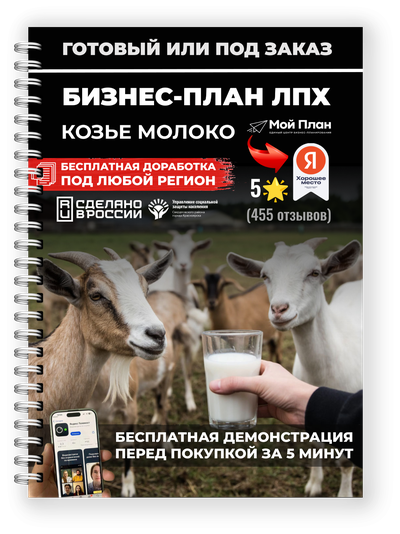 Бизнес-план для ЛПХ под соцконтракт: козье молоко