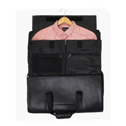 Кожаный портплед / дорожная сумка Milano black 
(арт. 4035-01)