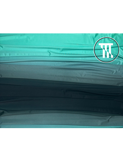 Бифлекс глянец градиент, цв. Черный + Светлая мята