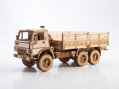 Деревянная модель: (Baumi 11002) Автомобиль КАМАЗ-4310 бортовой