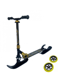 Самокат на лыжах 2в1 tech team COMFORT 145R 2022 black/yellow