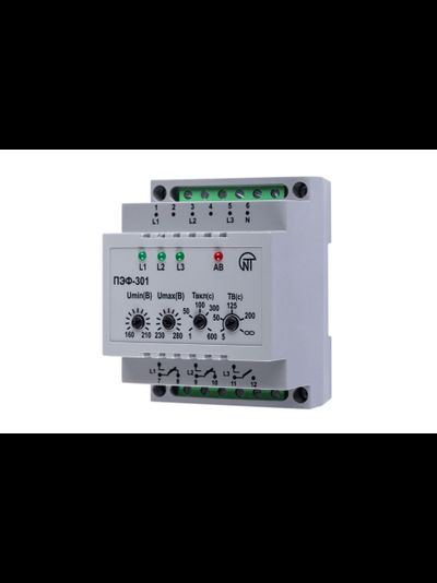 Электронный переключатель фаз ПЭФ-301 Новатек-Электро