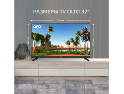 Телевизор OLTO 32T20H  32"  HD Ready  Черный