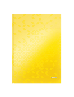 Бизнес-тетрадь Leitz WOW, А4, 80л, тверд. переплет, клетка, желтый 46261016
