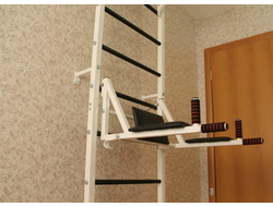 Шведская стенка + брусья - пресс с креплениями для штанги