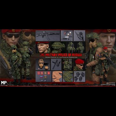 Боец военной полиции ВС РФ в Сирии - Коллекционная ФИГУРКА 1/6 Armed Forces of the Russian Federation - RUSSIAN MILITARY POLICE (78086) - DAMTOYS