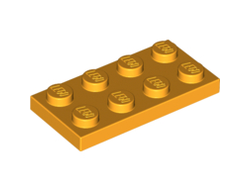 Plate 2 x 4, Bright Light Orange (3020 / 4645050 / 6097511)