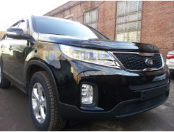 Защита радиатора KIA Sorento II 2012- black низ