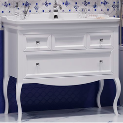 Тумба с раковиной Opadiris Валери 105 белый матовый