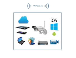 VStarcam. Уличная IP WiFi/LAN видеокамера с DVR, Full HD (до - 20)