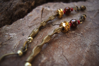 "Музыка дубравы", серьги в стиле лесного бохо