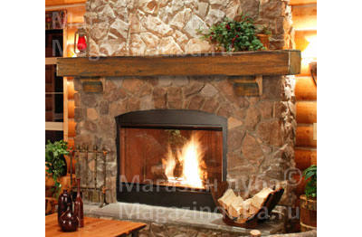 Каминная полка прямая