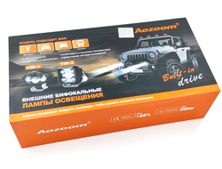 Билед модули Aozoom Y30-1 внешние (овальные), 12V, 34W/58W, универсальное крепление (комплект, 2шт)