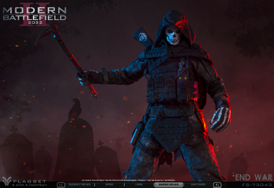 Гоуст 2.0 в черном (серия Call of Duty) - КОЛЛЕКЦИОННАЯ ФИГУРКА 1/6 END WAR  2.0 (FS-73043) - FLAGSET