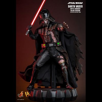 Дарт Вейдер в бою (Звездные Войны, Star Wars) - Коллекционная фигурка 1/6 Darth Vader Battle Damaged (Deluxe Version) (DX45) - Hot Toys